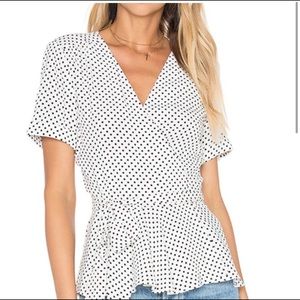 L’acdemie The Retro Wrap Blouse